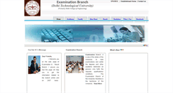 Desktop Screenshot of exam.dtu.ac.in